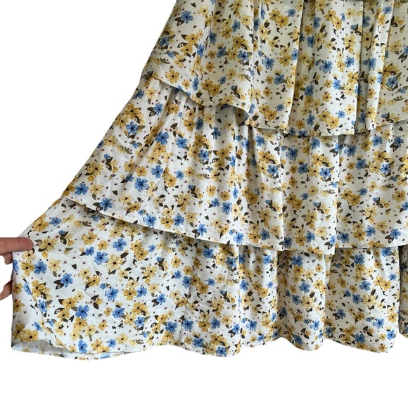 Wilfred floral print Volume midi Skirt tiered ruffle size S excellent condition - Picture 8 of 14
